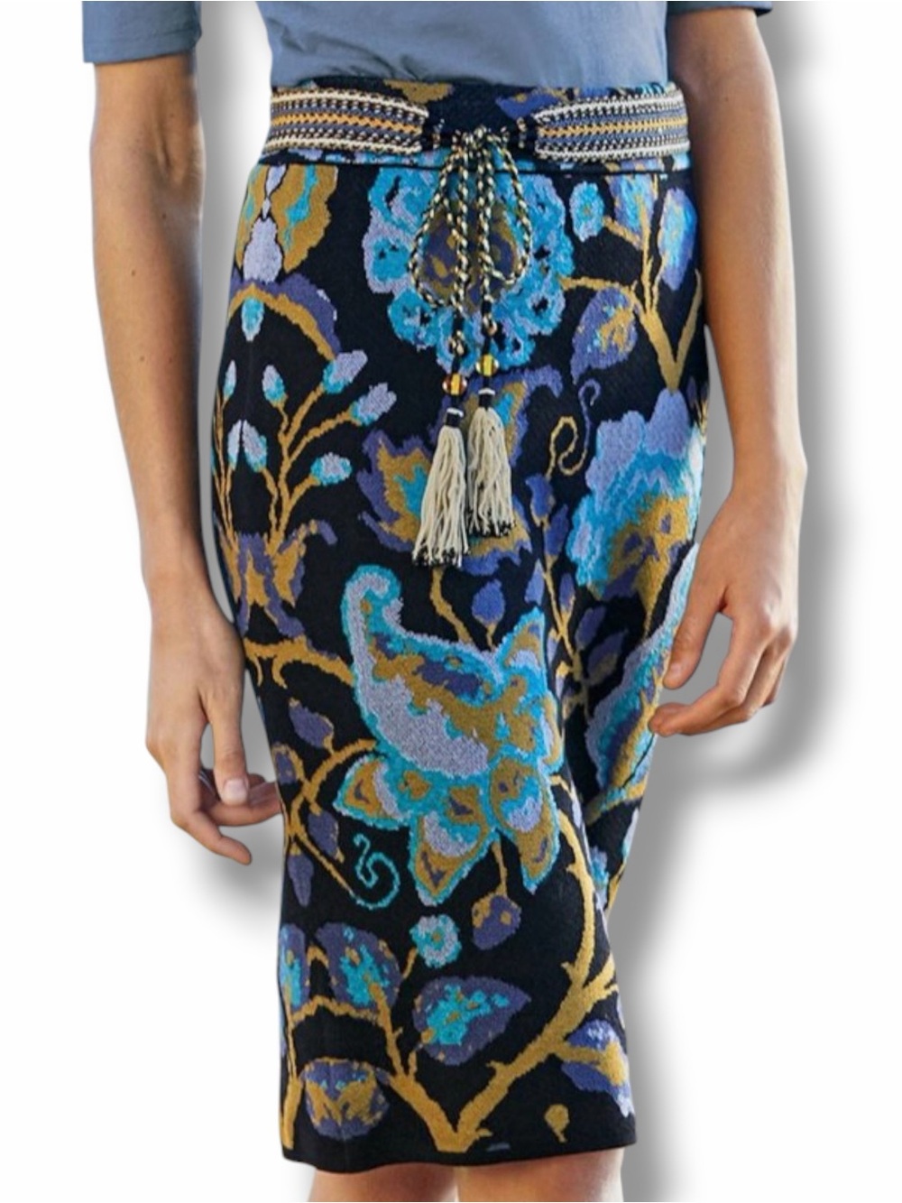 Peruvian Connection NWT MoonFlower Pima Cotton Skirt Size Medium